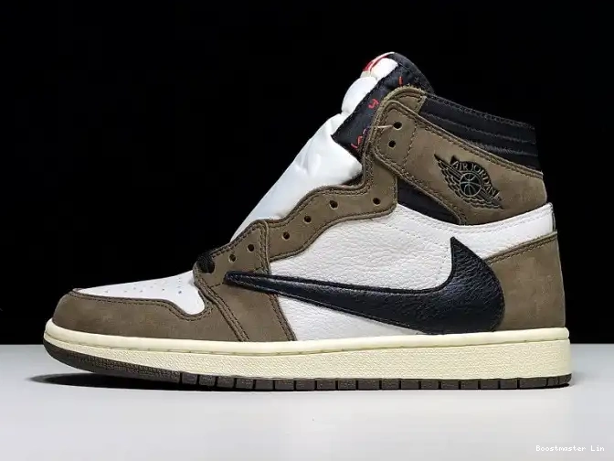 Bmlin shoes OG CD4487 x - Air 100 Scott 1 High Jordan Retro 'Mocha' Travis 0622